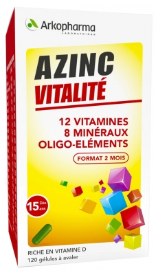 Arkopharma Azinc Vitality 120 Capsules
