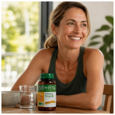 Séphyto Organic Red Ginseng 200 Capsules