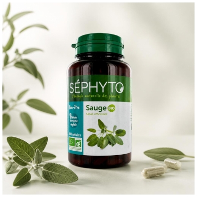Séphyto Sálvia Bio 200 Cápsulas