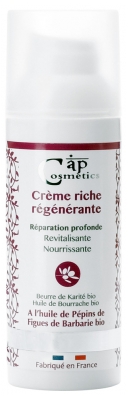 Cap Cosmetics Crème Riche Régénérante Bio 50 ml
