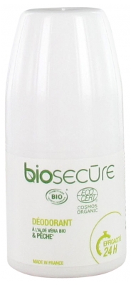 Biosecure Déodorant Aloe Vera Pêche Bio 50 ml