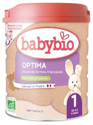 Babybio Optima 1 da 0 a 6 Mesi Bio 800 g