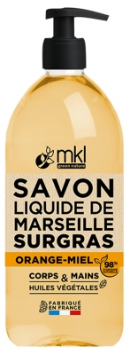 MKL Green Nature Savon Liquide de Marseille Surgras Orange & Miel 1 L