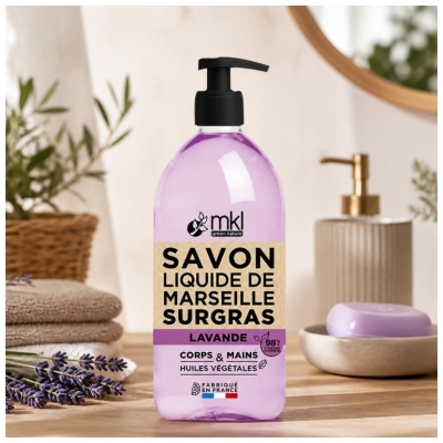 MKL Green Nature Mydło Marsylskie w Płynie Surgras Lavender 1 L