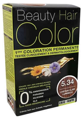 Eric Favre Beauty Hair Color Coloration Permanente - Teinte : 5.34 Châtain Clair Lumineux