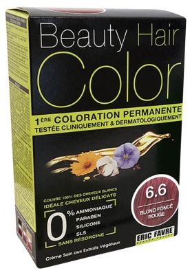 Eric Favre Beauty Hair Color Coloration Permanente - Teinte : 6.6 Blond Foncé Rouge