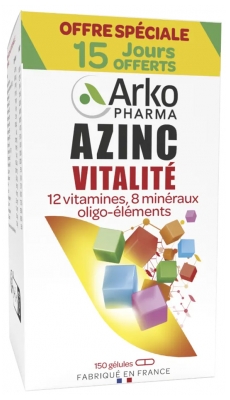 Arkopharma Azinc Vitalité 120 Gélules + 30 Gélules Offertes