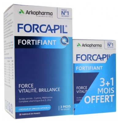 Arkopharma Forcapil Cheveux et Ongles 180 Gélules + 60 Gélules Offertes