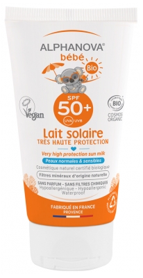 Lapte Solar Bio SPF50+ Alphanova Bébé 50 ml