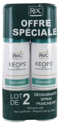 RoC Keops Freshness Spray Deodorant 2 x 100ml