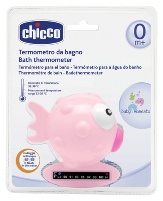 Chicco Bath Thermometer 0 Month and + - Colour: Pink