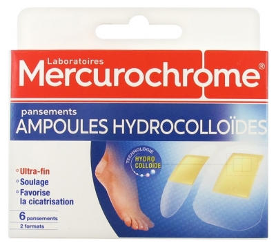 Mercurochrome Hydrocolloid Blisters 6 Plasters