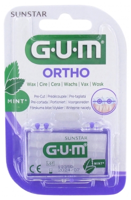 GUM Orthodontische Wachsminze