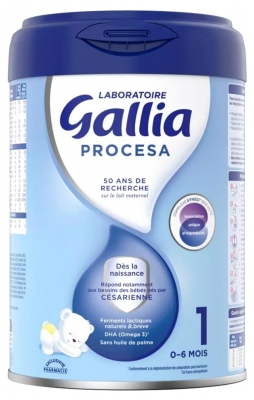 Gallia Procesa 1ª Edad 0-6 Meses 800 g