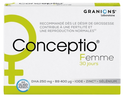 Granions Conceptio Women 2 x 30 Capsules and 30 Gel-Capsules