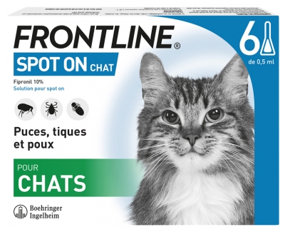 Frontline Spot-On Cat 6 Pipettes