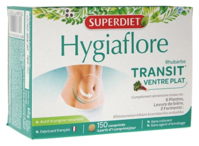 Superdiet Hygiaflore Rhubarb Transit 150 Tablets