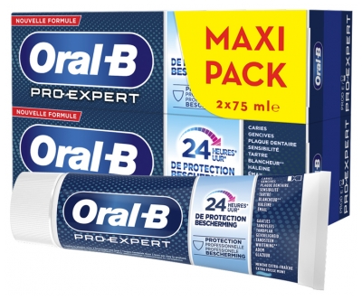 Oral-B Pro-Expert Protection Professionnelle Menthe Extra-Fraîche Lot de 2 x 75 ml
