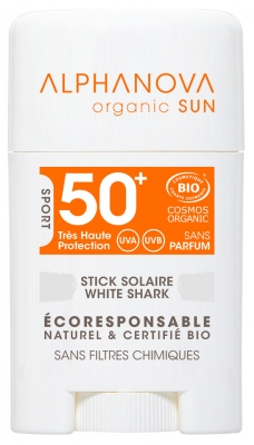 Alphanova Sun White Shark Sun Stick Face SPF50+ Organic 12 g