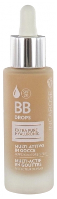 Incarose Extra Pure Hyaluronic BB Drops Perfecteur de Peau Multi-Actif en Gouttes SPF20 30 ml