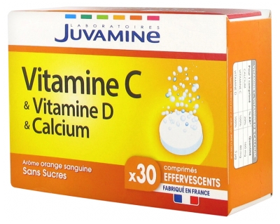 Juvamine Vitamin C Vitamin D Kalzium 30 Brausetabletten