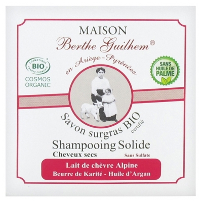 Maison Berthe Guilhem Shampoo Solido Organico per Capelli Secchi 100 g