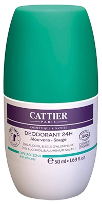 Cattier Déodorant 24H Bio 50 ml