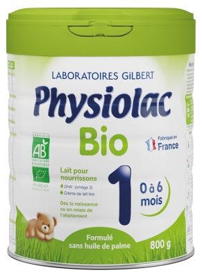 Physiolac Organic 1 From 0 To 6 Months 800g
