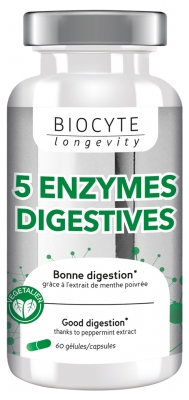 Biocyte Longevity 5 Enzymes 60 Gélules