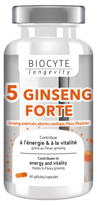 Biocyte Longevity 5 Ginseng Forte 40 Capsules