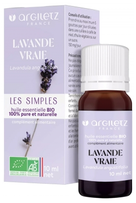 Argiletz True Lavender Essential Oil (Lavandula Angustifolia) Organic 10ml