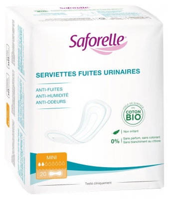 Saforelle 20 Napkins Urinary Leaks Mini