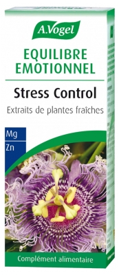 A.Vogel Stress Control Équilibre Émotionnel Extraits de Plantes Fraîches 30 Comprimés