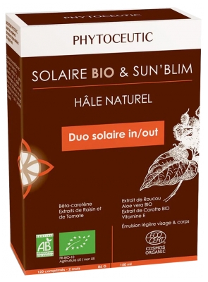 Phytoceutic Organic Solar 120 Tablets + Sun'Blim Light Face and Body Emulsion 150 ml