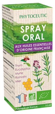 Phytoceutic Organic Throat Spray with Essential Oils 15ml
