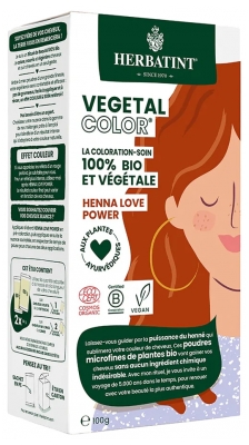 Herbatint Vegetal Color Bio 100 g - Coloration : Henna Love Power