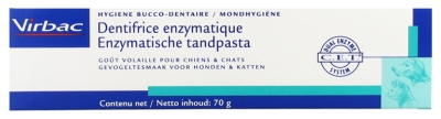 Virbac Dentifrice Enzymatique Goût Volaille 70 g