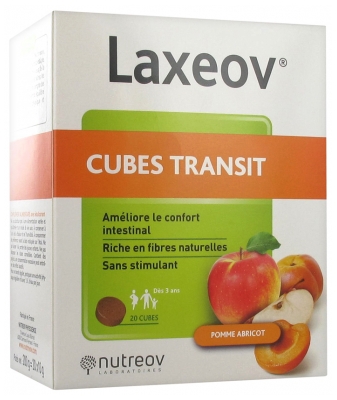 Nutreov Laxeov Cubes Transit 20 Cubes - Goût : Pomme Abricot