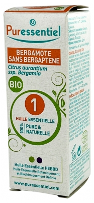 Puressentiel Olejek Eteryczny z Bergamotki bez Bergaptenu (Citrus Aurantium Ssp. Bergamia) Organiczny 10 ml