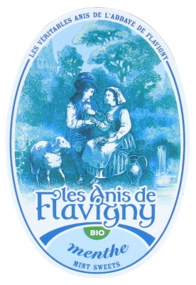 Bomboanele de anason Flavigny Mentă Bio 50 g