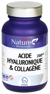 Pharm Nature Acide Hyaluronique et Collagène 60 Gélules