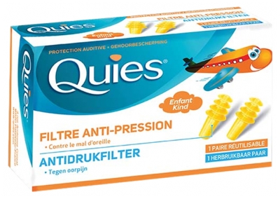 Quies Ochrana sluchu speciálně do letadla pro děti 1 pár