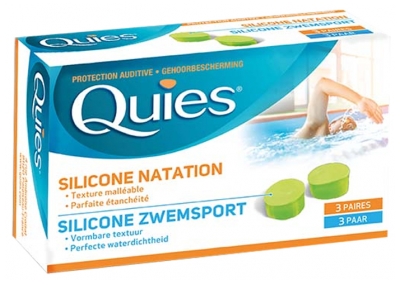 Quies Silicon Ear Protection Swimming 3 Pairs