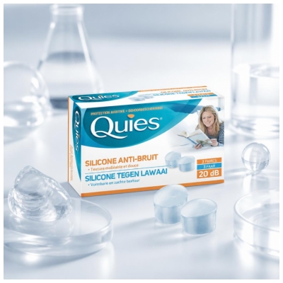 Quies Anti-Noise Silicone Ear Plugs 3 Pairs
