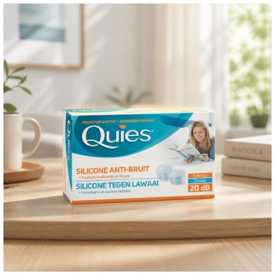 Quies Protecție Auditivă Silicon Anti-Zgomot 3 Perechi