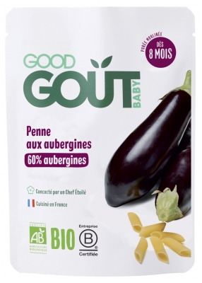 Good Goût Penne aux Aubergines dès 8 Mois Bio 190 g