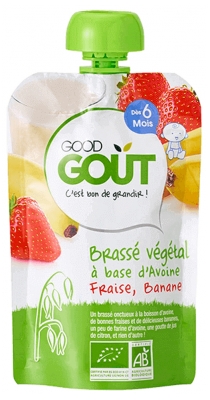 Good Goût Farina D'Avena Vegana Fragola Banana da 6 Mesi Biologica 90 g