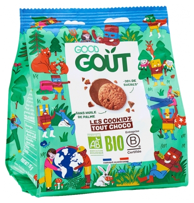 Good Goût Kidz Mini Cookidz Nappés Tout Chocolat Bio 115 g