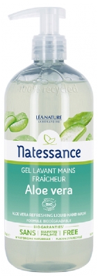 Natessance Gel Lavant Mains Fraîcheur Aloe Vera Bio 500 ml