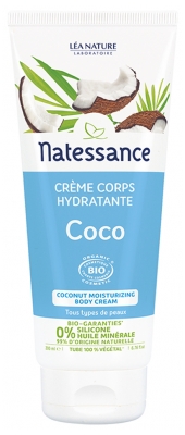 Natessance Bio Mitrinošs Ķermeņa Krēms Ar Kokosriekstu 200 ml